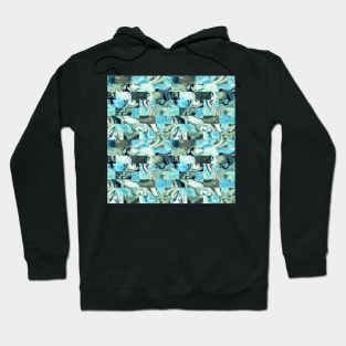 Teal bricks Hoodie